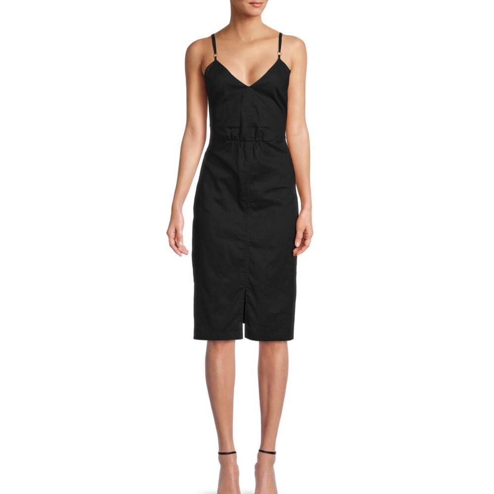 Saks 5th Ave 100% Linen midi dress